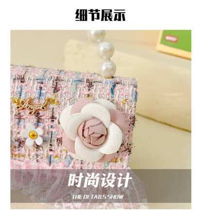 Flower Plaid Handbag
