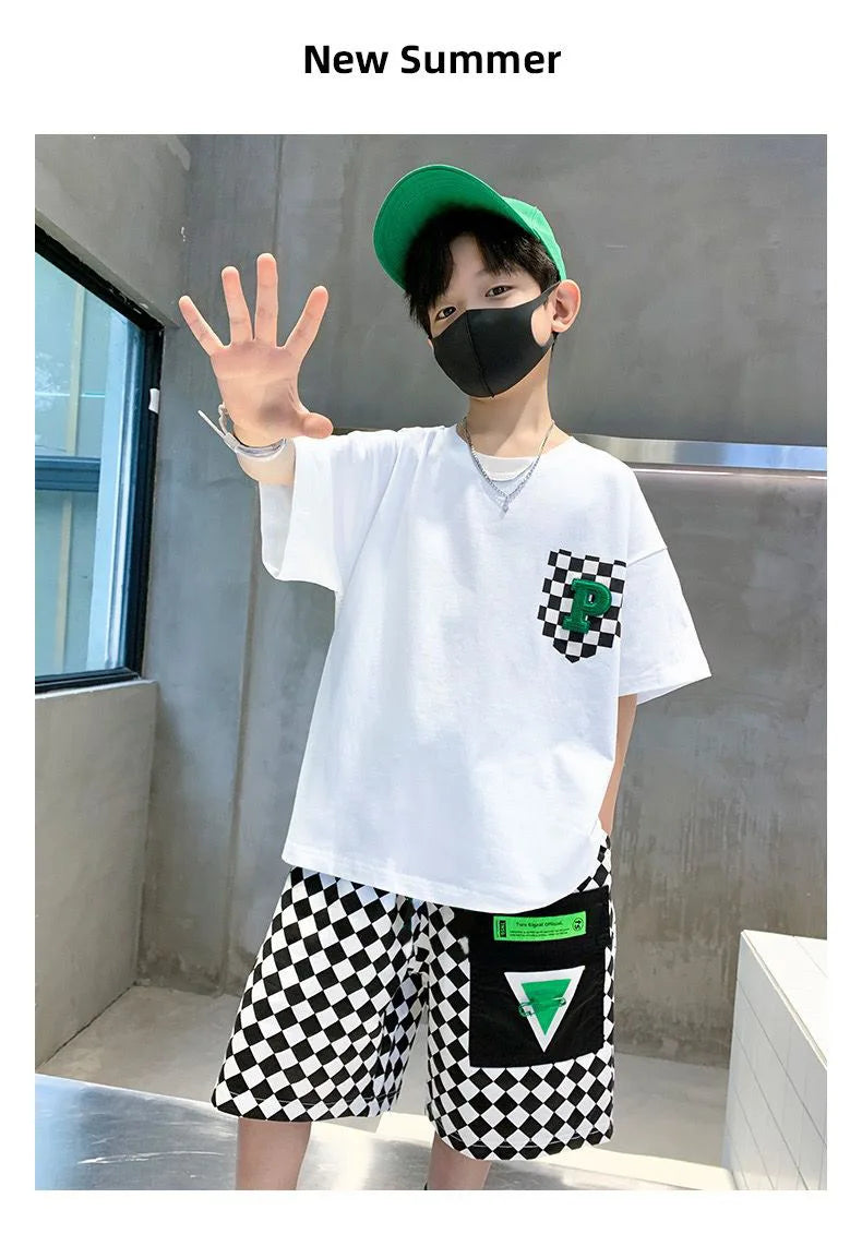 Summer Boys Fashion Outfit Set
