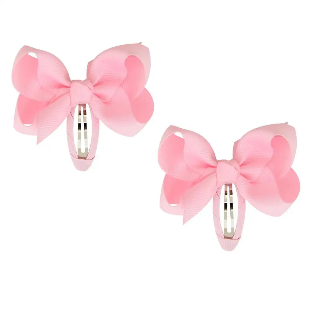 2Pcs Solid Bow Clips