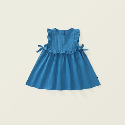 Ruffled Blue Vest