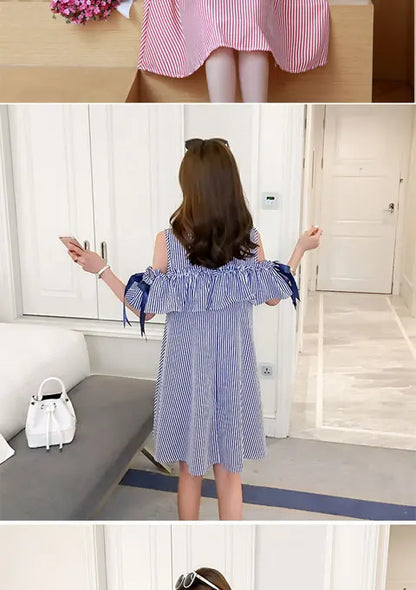 Korean Patchwork Maternity Dress