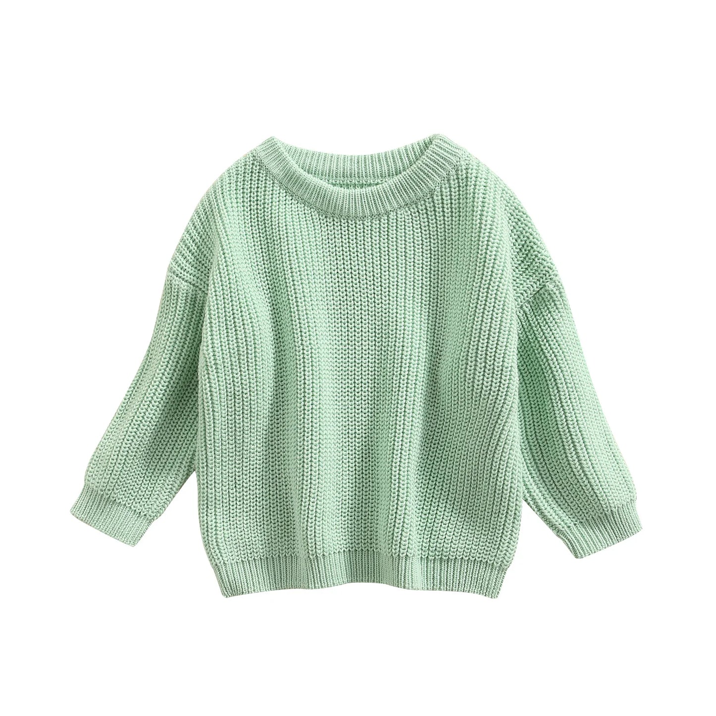 Newborn Knitwear Long Sleeve Cotton Pullover Tops - PAMU8