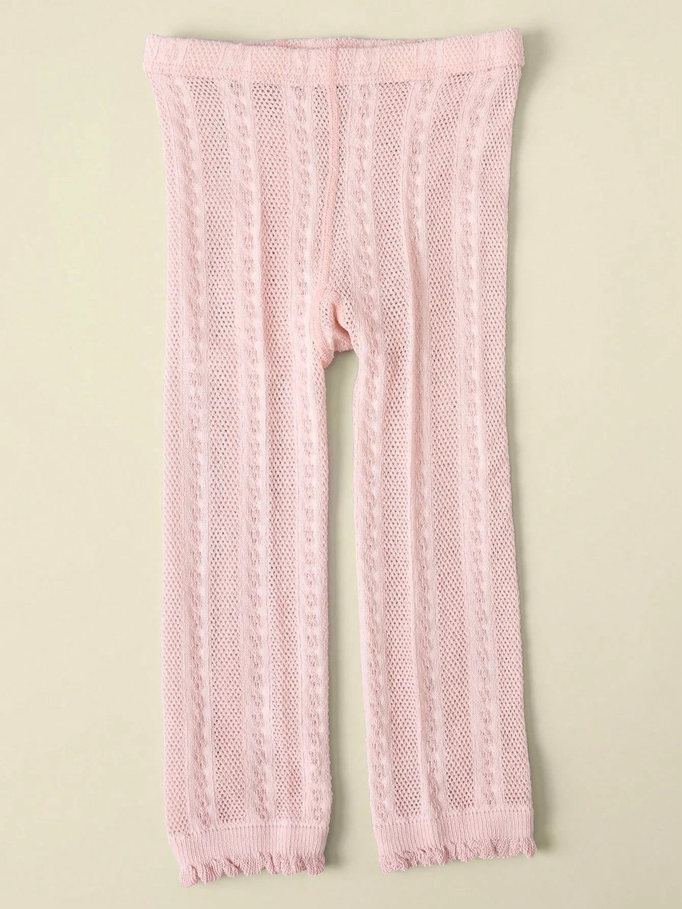 Girls' Lace Mesh Leggings, Breathable Summer Tights