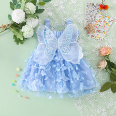 Cute Mesh Butterfly Baby Dress