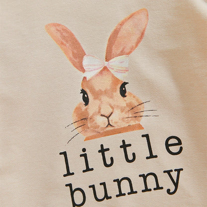Rabbit Print Long Sleeve Tops