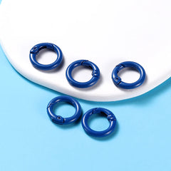 Metal O-Ring Keychain Clasps, 5-Pack Craft Clips