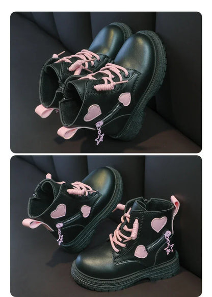 ‌Girls Snow Furry Ankle Boots