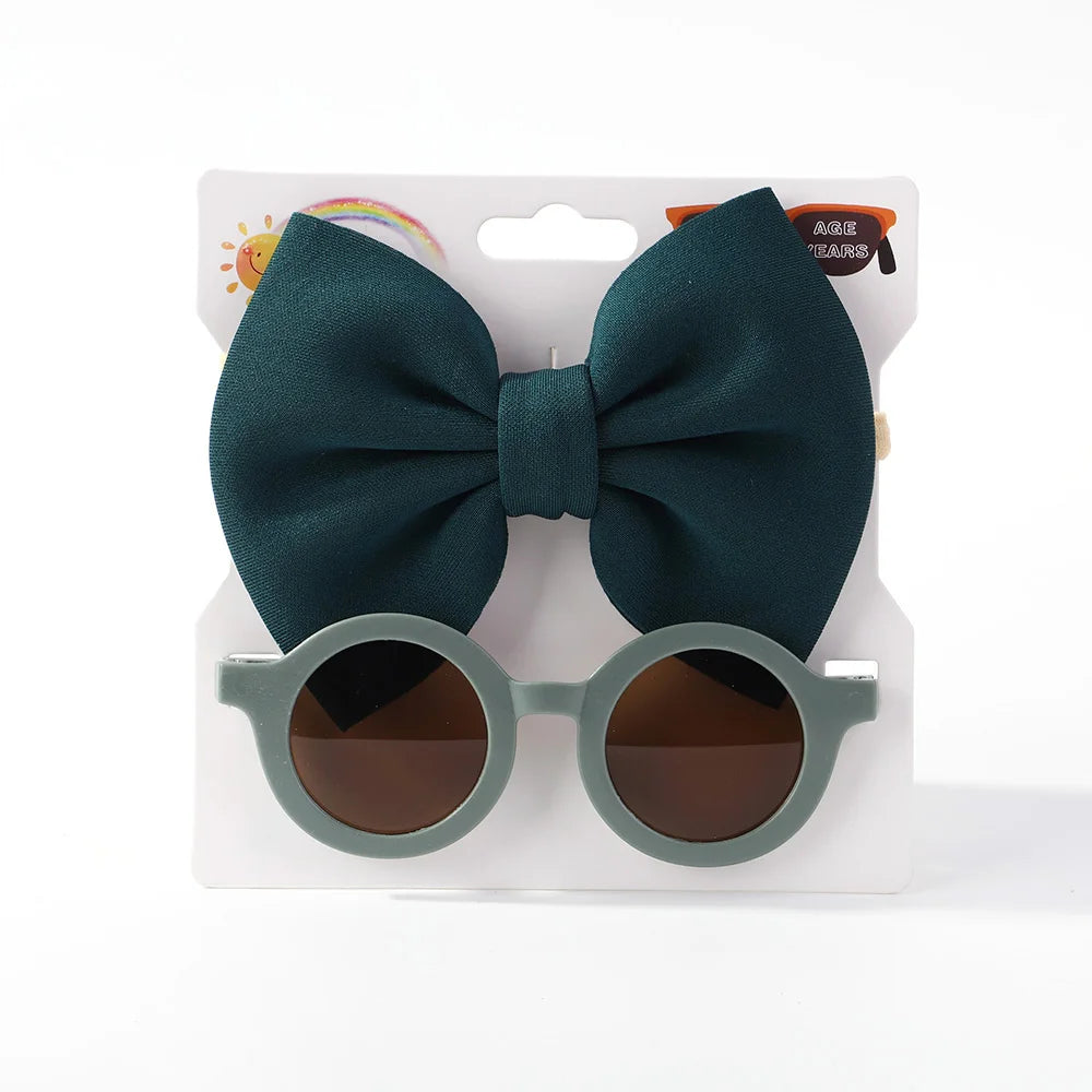 2Pcs/set hair band glasses