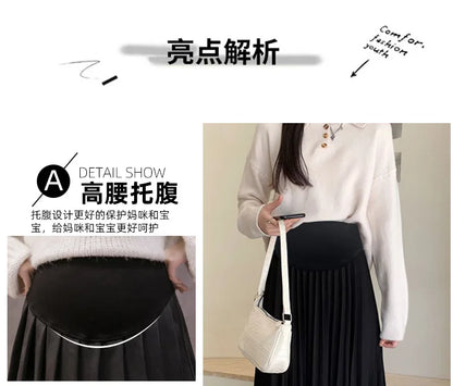 A Line  Casual Pregnancy skirt