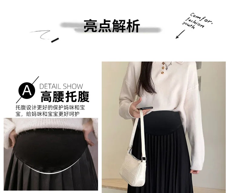 A-Line Casual Maternity Skirt