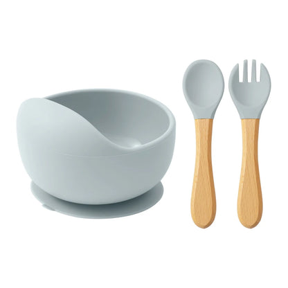 3PCS Baby Silicone Feeding Set - PAMU8