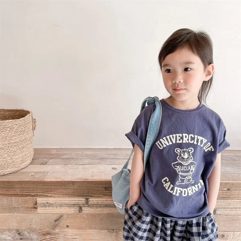 Round Collar Kids TShirt