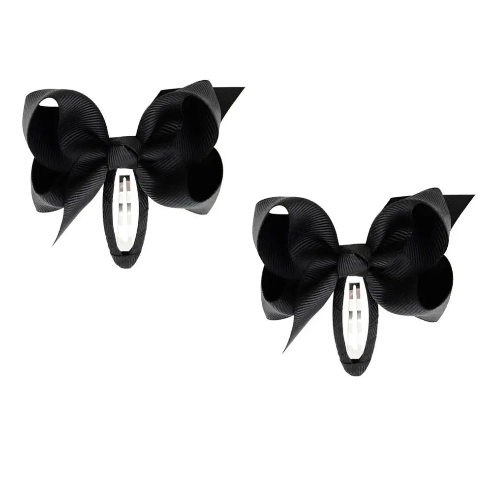 2Pcs Solid Bow Clips