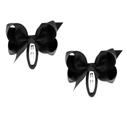 2Pcs Solid Bow Clips