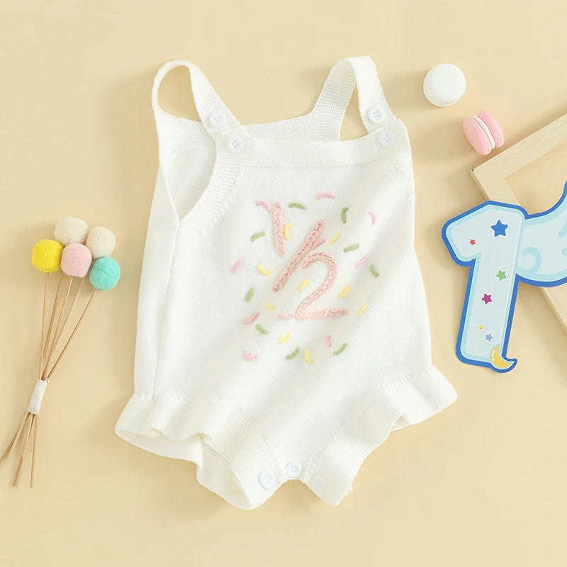 Baby Girl Birthday Romper
