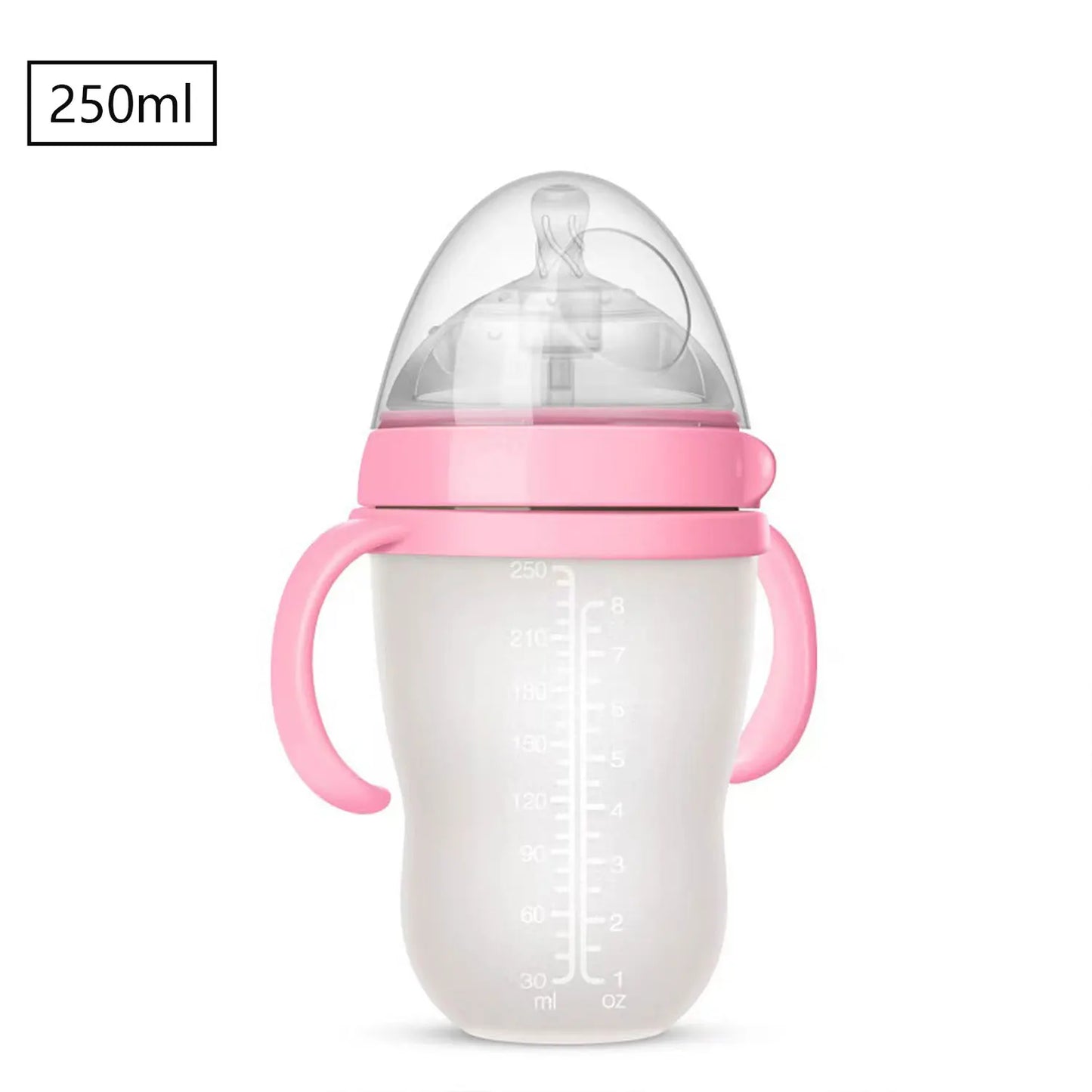 Baby Bottle with Silicone Handle
