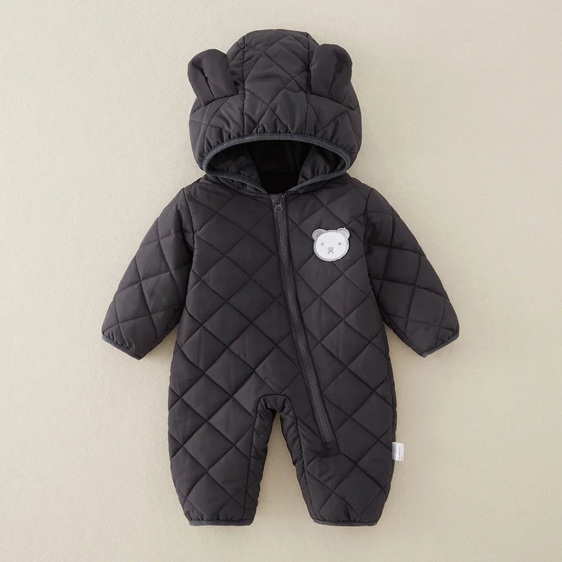 Fleece Lined Cotton Infant Romper