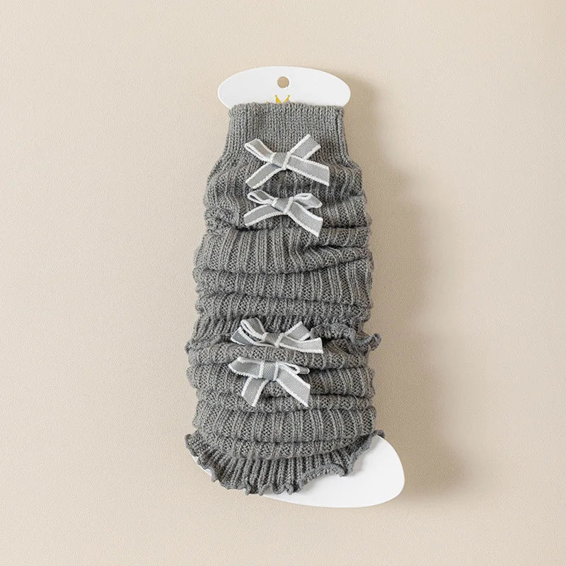 Soft Cotton Leg Warmers Knee Socks - PAMU8