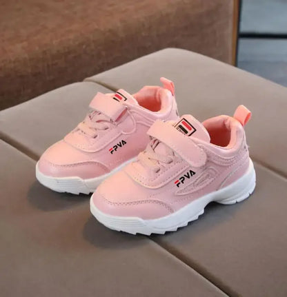 Kids Leather Trainers Sport Shoes