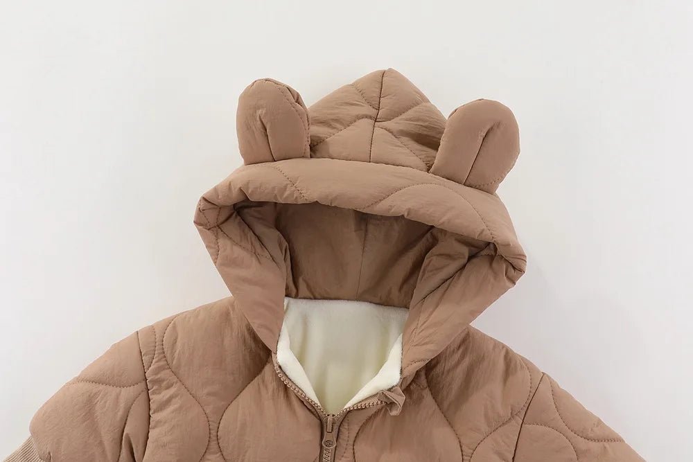 Baby Plush Cotton Jumpsuit, Thick Winter Snowsuit