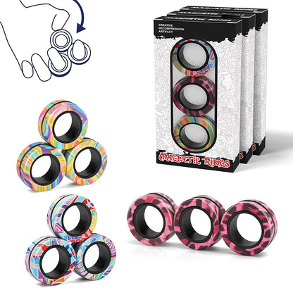 3pcs Finger Magnetic Colorful Toy