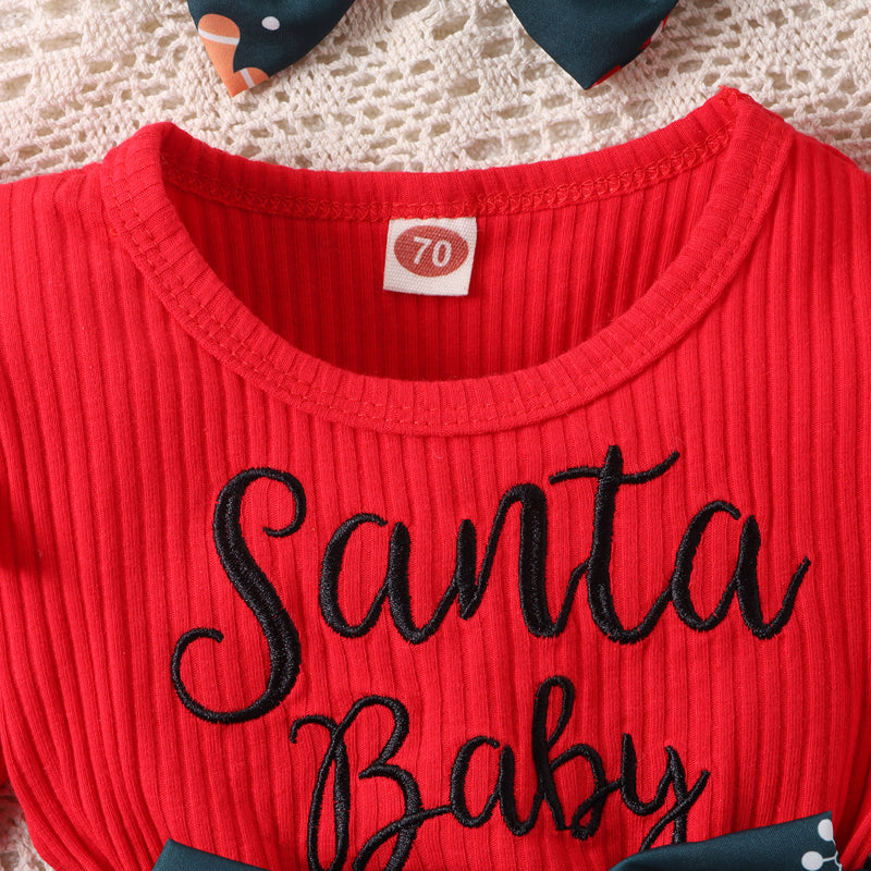 Long Sleeve Santa Romper