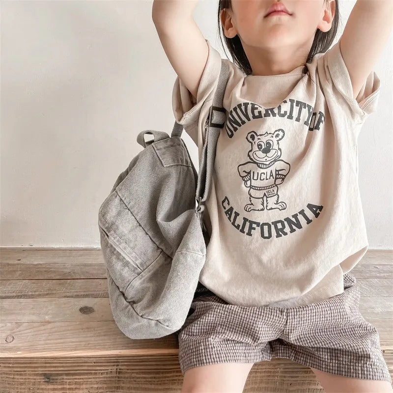 Round Collar Kids TShirt