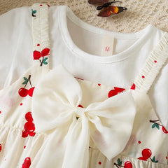 Cherry Print Baby Girl Dress