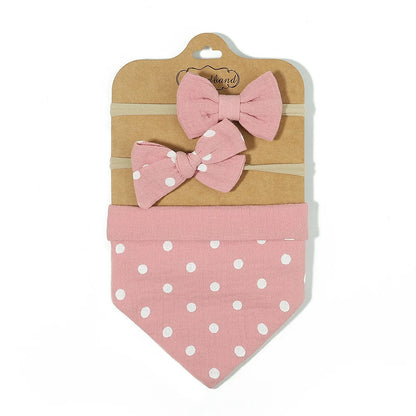 3Pcs BabyBibs with Bow