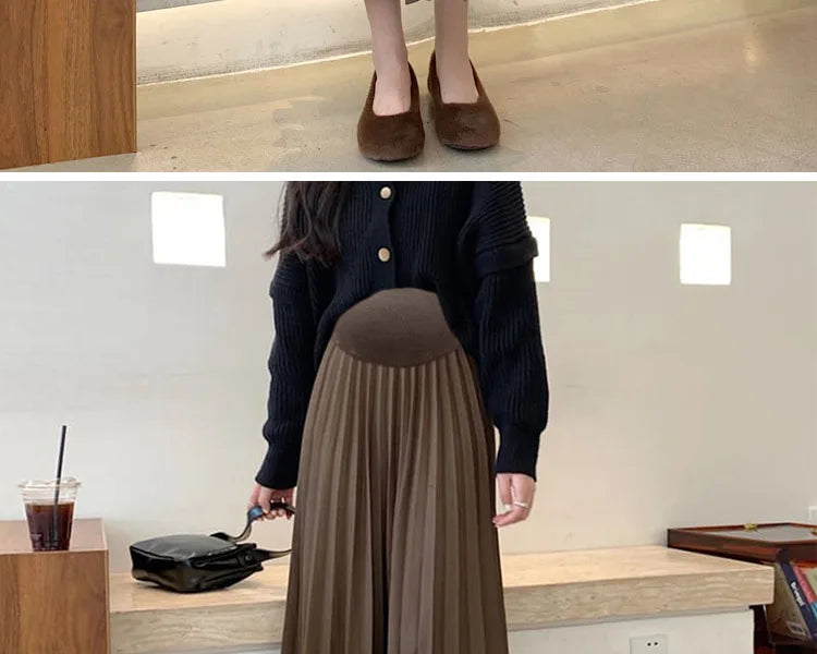 A-Line Casual Maternity Skirt