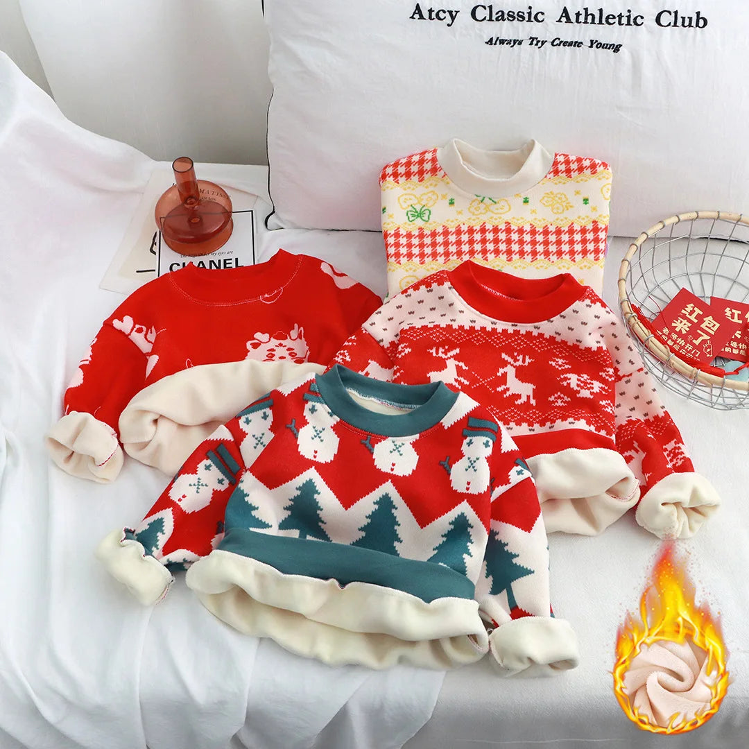 Velvet Christmas Hooded Sweatshirt
