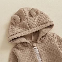 Hooded Embroidery Letter Outfit