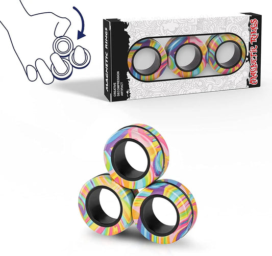 3pcs Finger Magnetic Colorful Toy