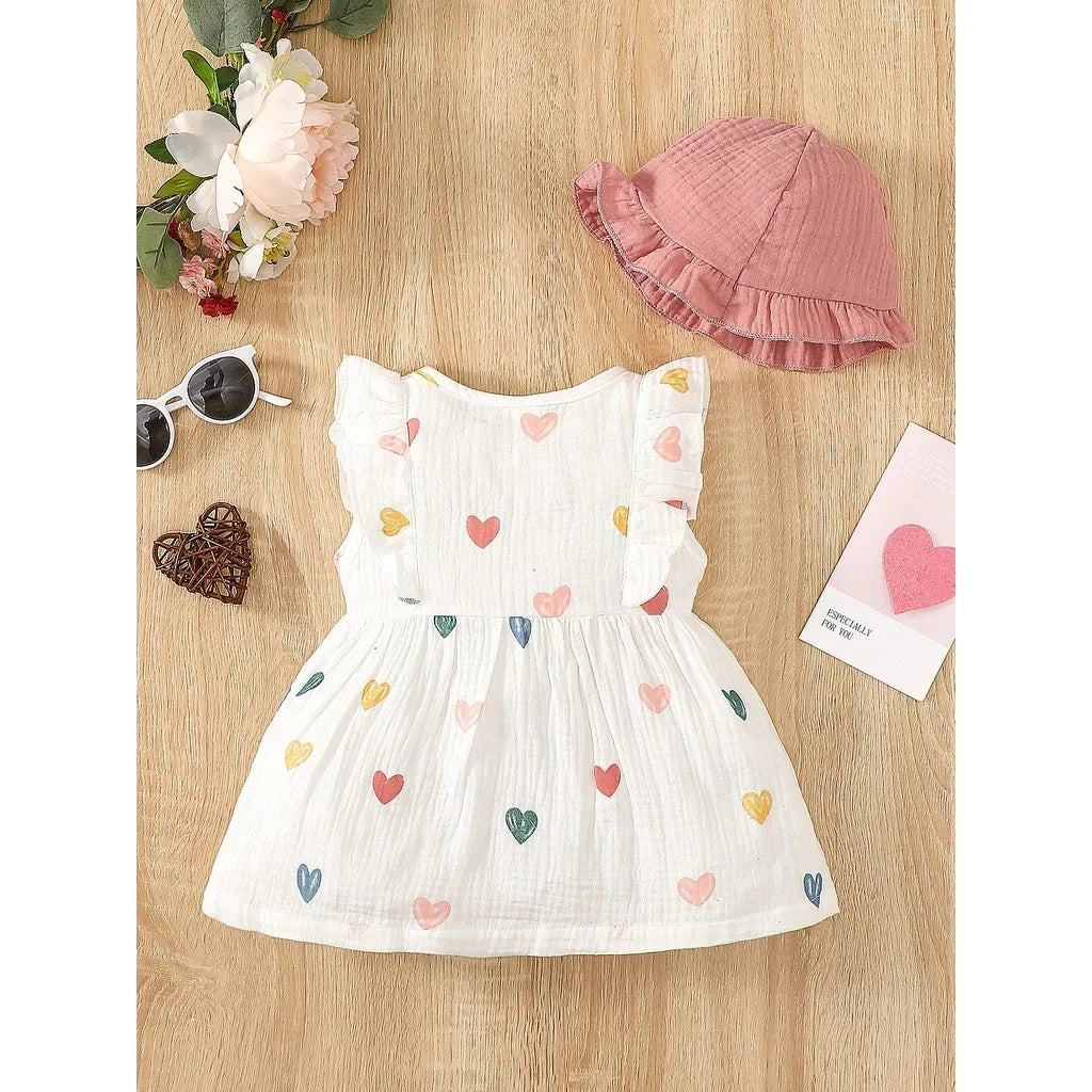 Sleeveless Dress With Hat