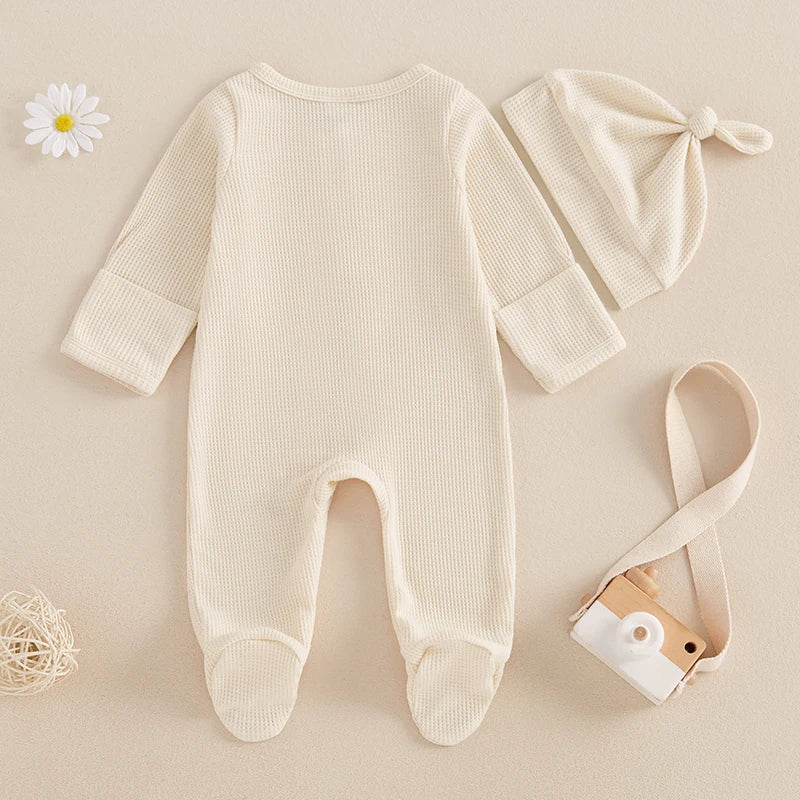 Waffle Knit Baby Jumpsuit