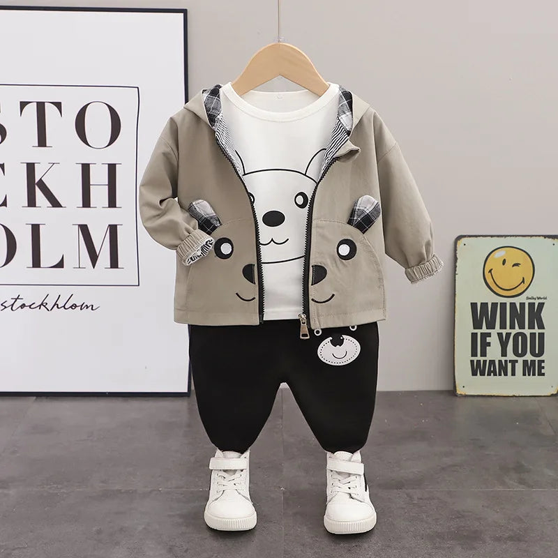 Hooded Jacket Pants Toddler Set
