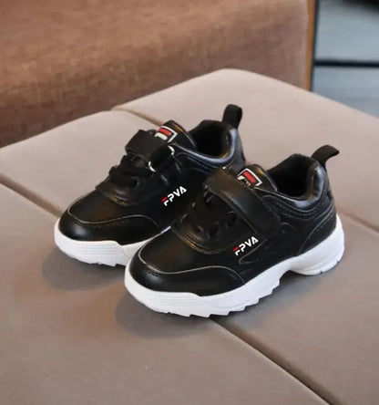 Kids Leather Trainers Sport Shoes