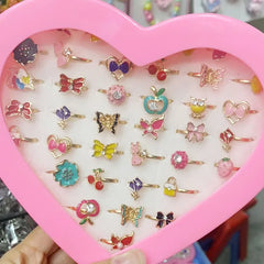 Cute Cartoon Kids Rings Set for Girls | PAMU8