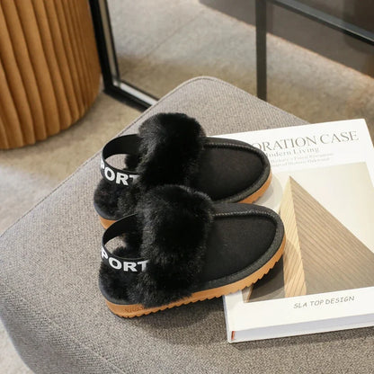 Kids Toes Wrapped Plush Slippers