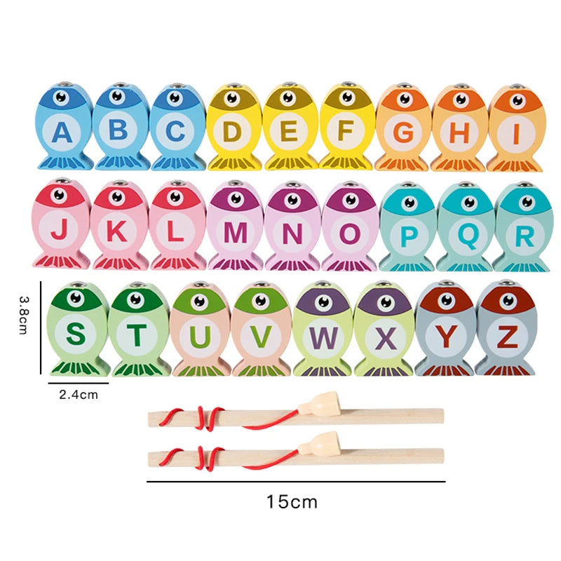 Kids Wooden Fishing Toys