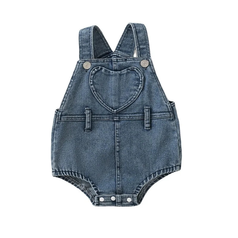 Baby Girl Denim Romper