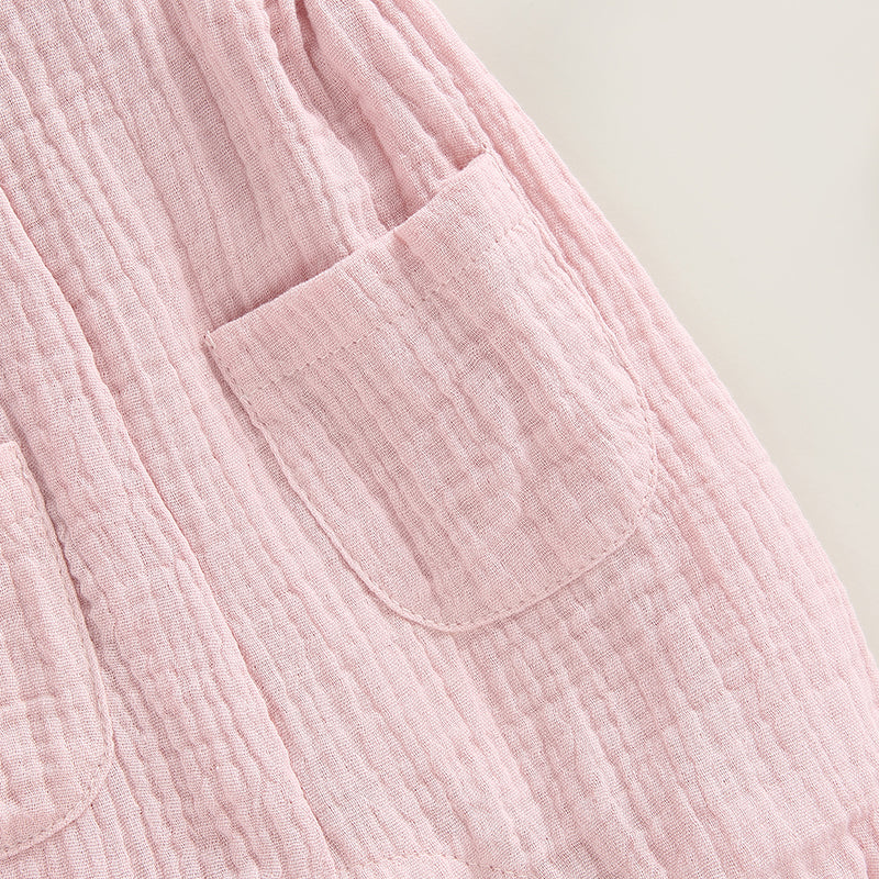 Solid Sleeveless Baby Romper