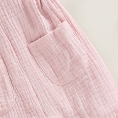 Solid Sleeveless Baby Romper