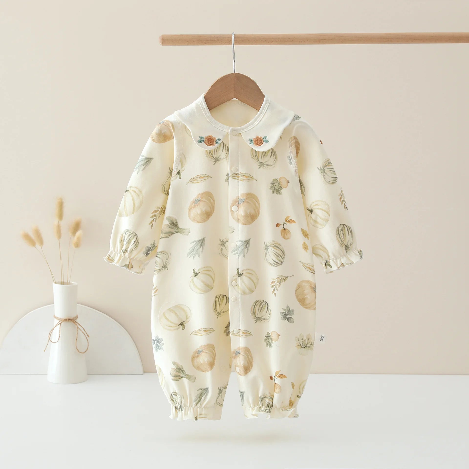 Spring Velvet Printed Baby Suit