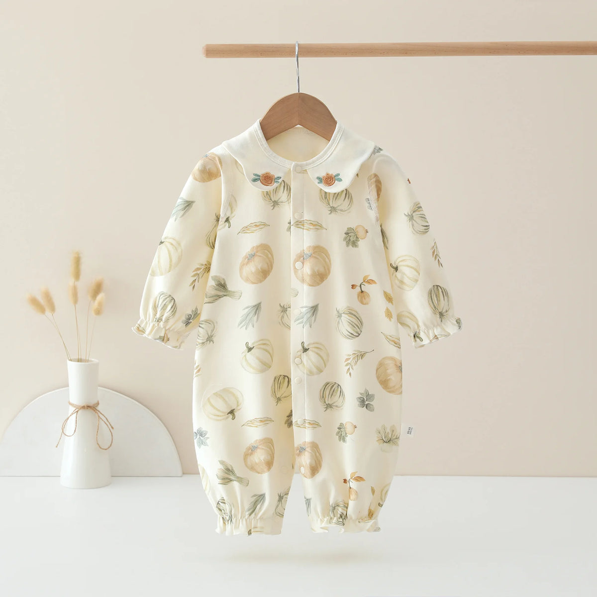Spring Velvet Printed Baby Suit