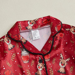 Girls Christmas Pajamas Set