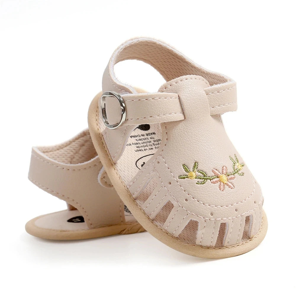Newborn Floral Soft Sandals