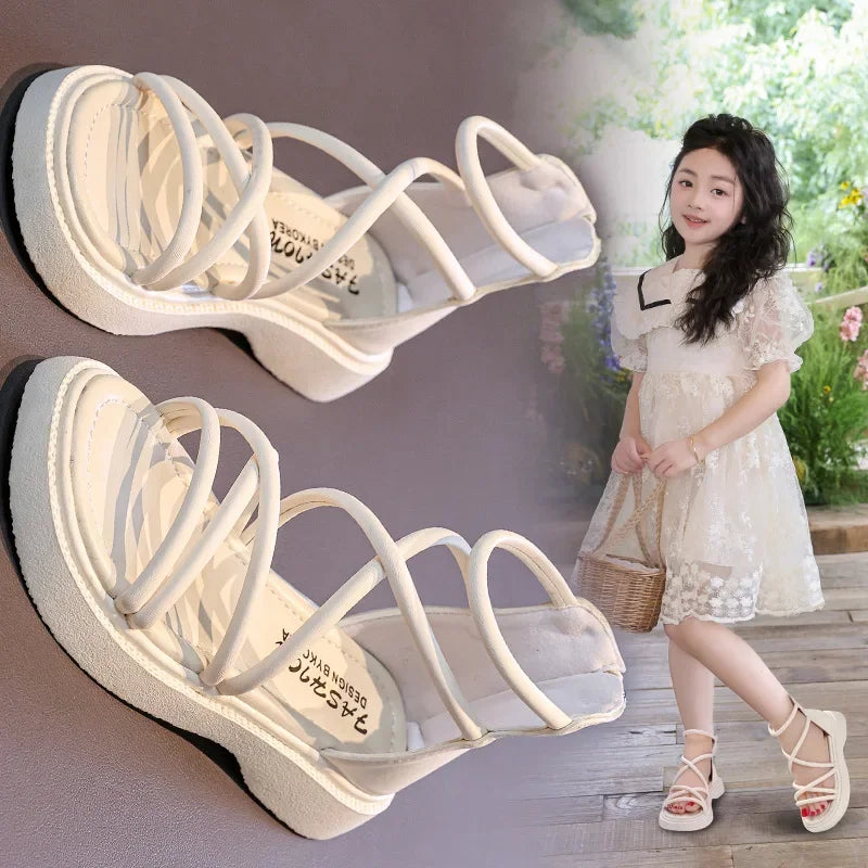 Girls Open Toe Summer Sandals Lightweight | PAMU8