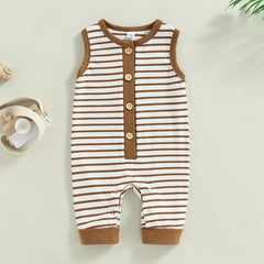 Sleeveless Crew Neck Jumpsuit