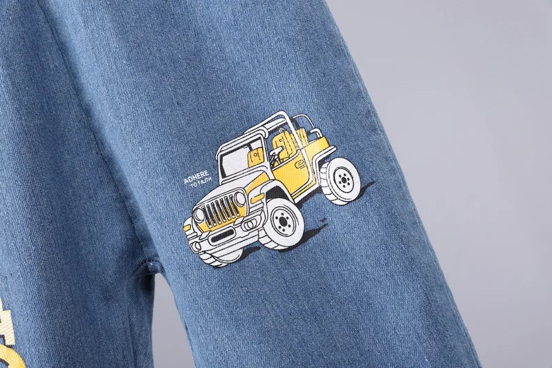 Cotton Car Print Boys Set